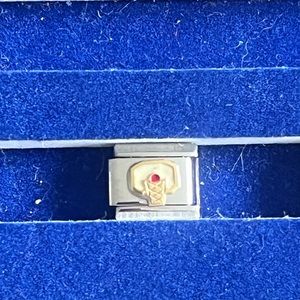 Basketball hoop and ball  stainless steel charm for Italian Charm Bracelet